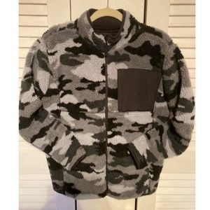 Camo Sherpa Zip-Up